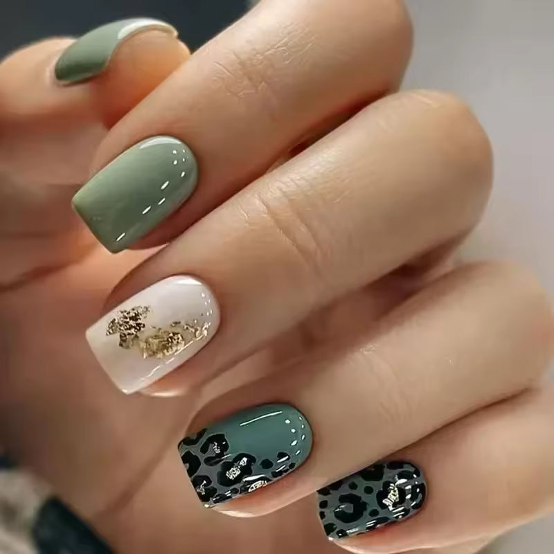 Chic Mixed Design Press-On Nail Kit - 24 Pcs (various designs)