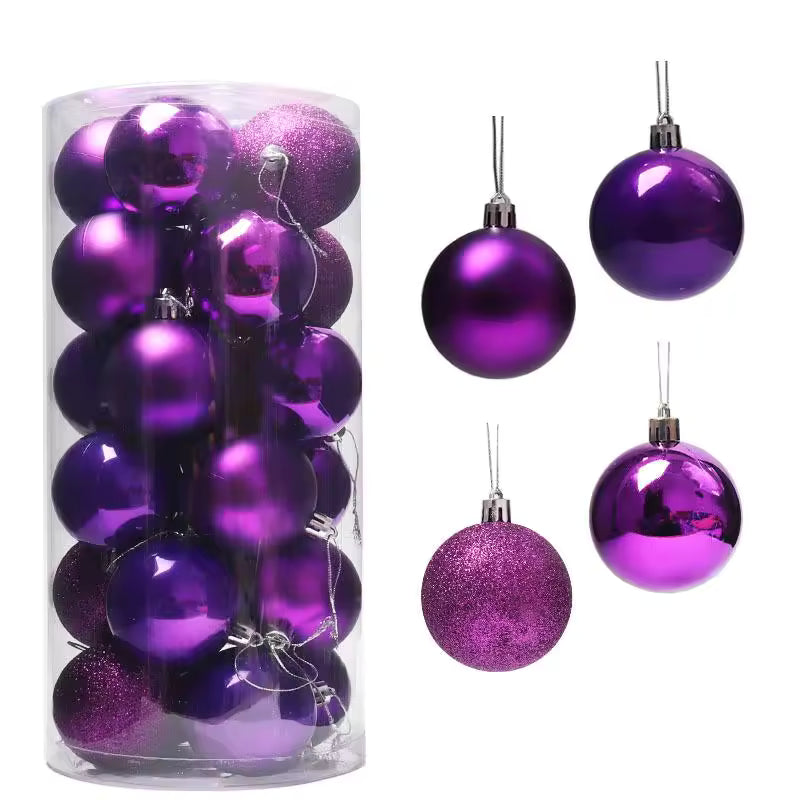 24-Piece Christmas Ball Ornaments Sets