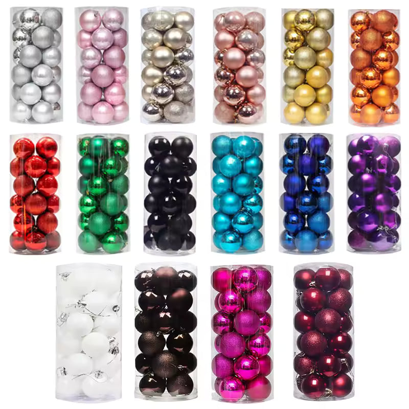 24-Piece Christmas Ball Ornaments Sets