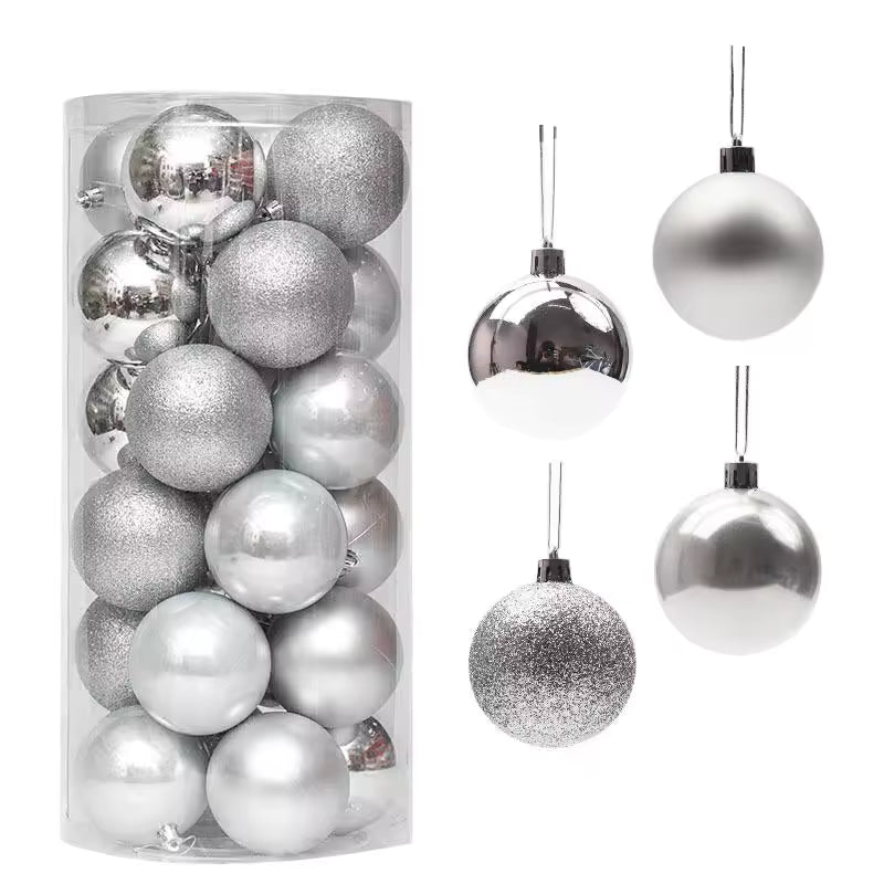 24-Piece Christmas Ball Ornaments Sets