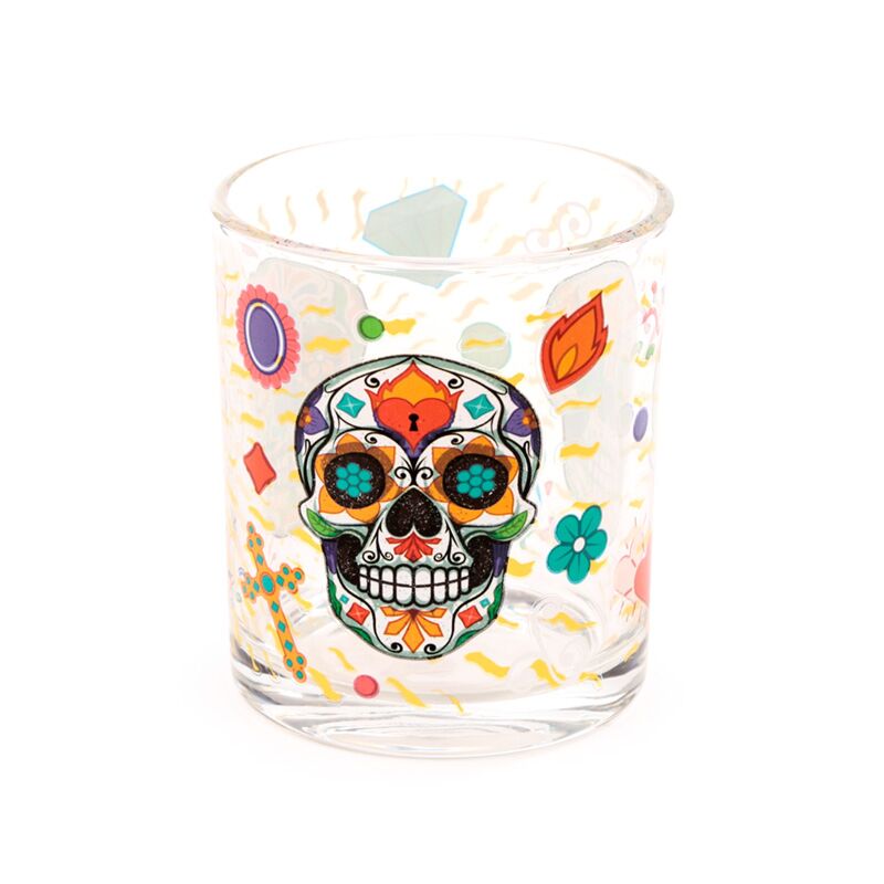 Day of the Dead Glass Tumbler Set of 2 250ml - Tumbler