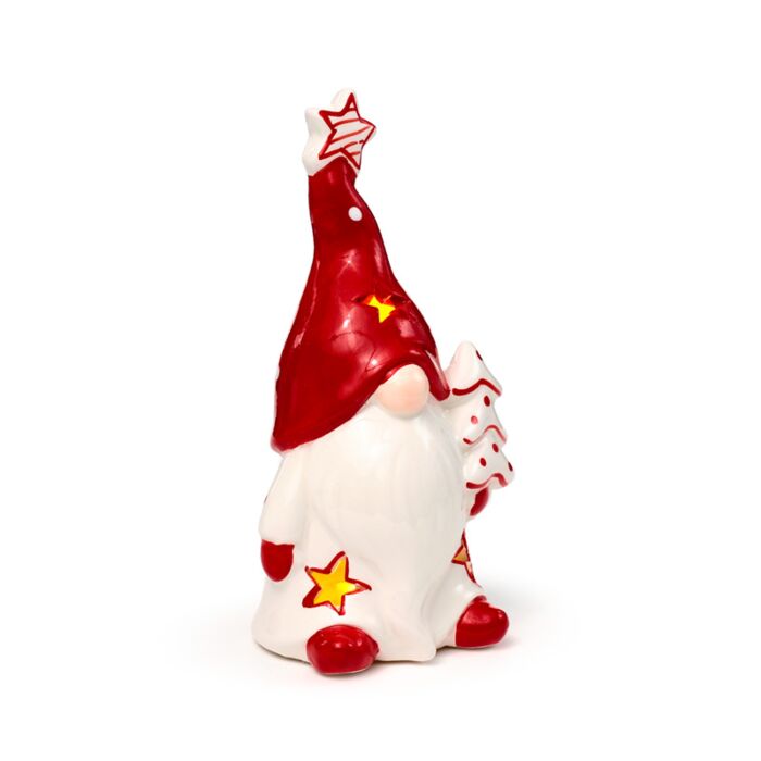 Ceramic LED Ornament - Christmas Gonk Christmas