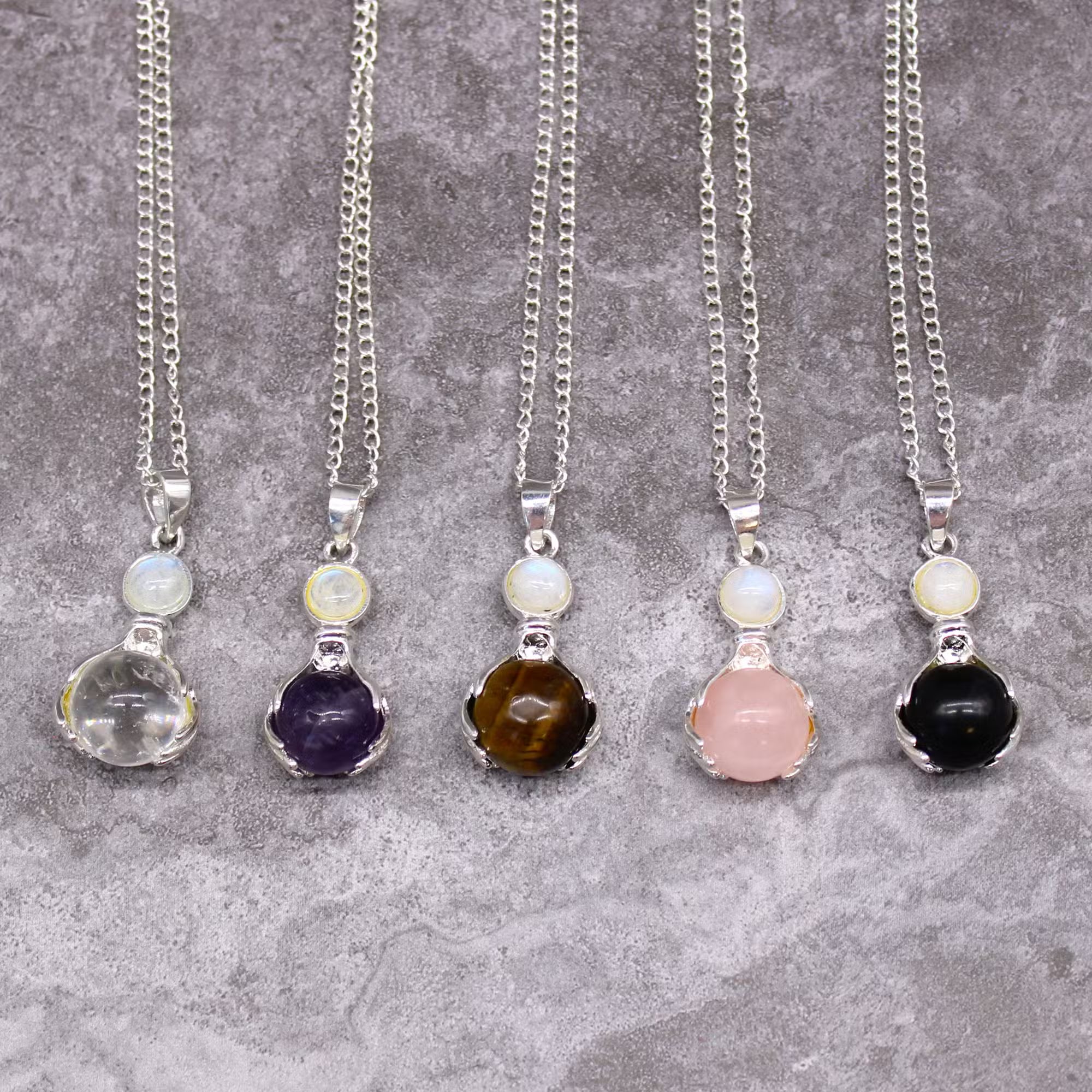 Gemstone Healing Hands Pendants