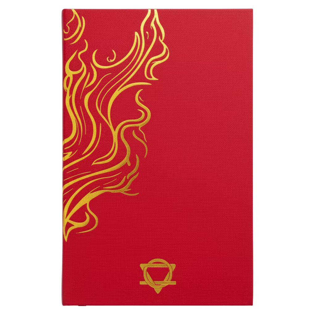 Red Wellness Journal - 120 pages - Golden Mandala and Lotus