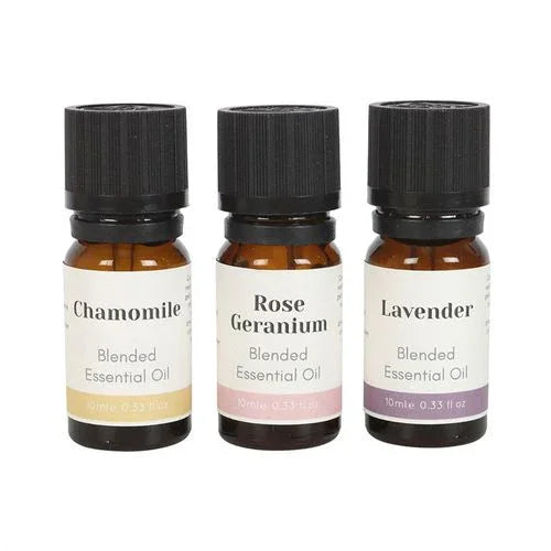 Set of 3 Floral Blended Essential Oils Essential Oils