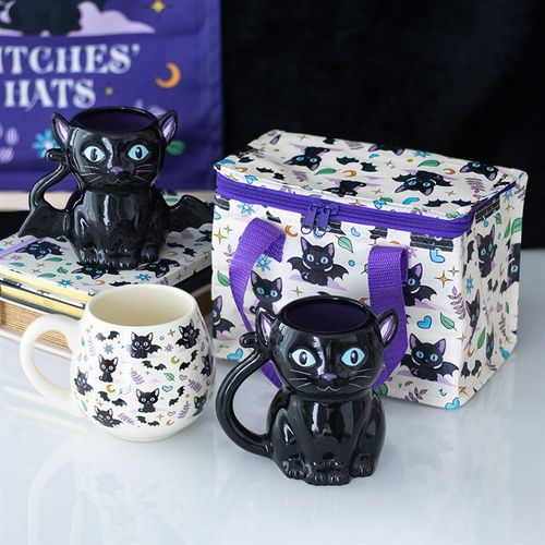 Cute and Creepy Black Cat Mug Mug