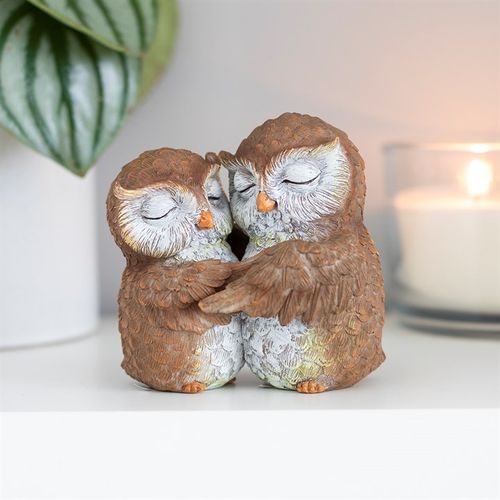 Birds of a Feather Owl Couple Ornament Ornament