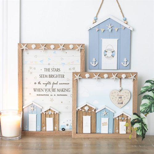 The Stars Seem Brighter 3D Shell Caravan Plaque Wall art