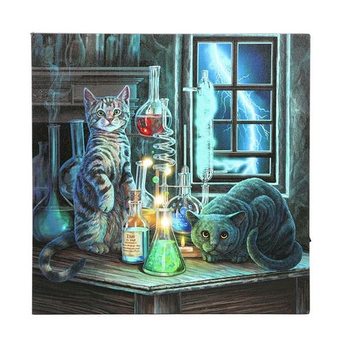 Jekyll and Hyde Light Up LED Canvas Plaque by Lisa Parker Canvas