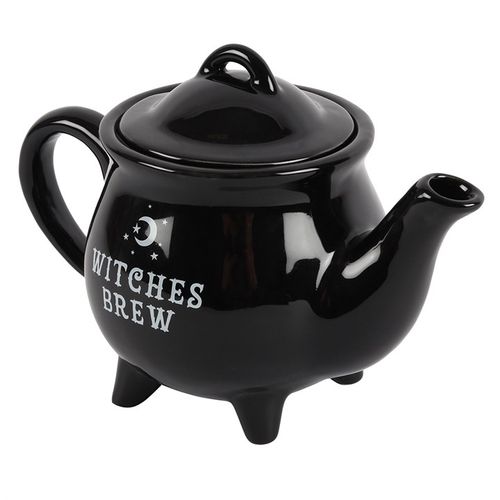 Witches Brew Black Ceramic Tea Pot Teapot
