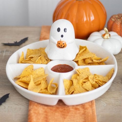 Ghost Chip & Dip Snack Dish Snack dish