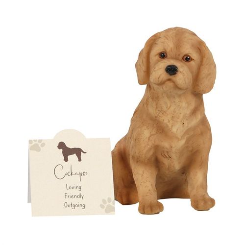 Cockapoo Resin Dog Ornament Figurine