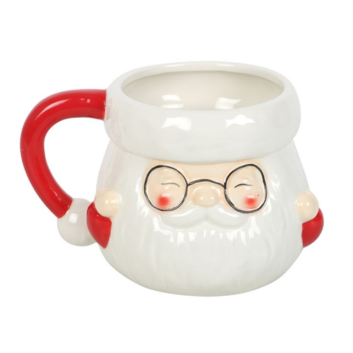 Santa claus shaped mug