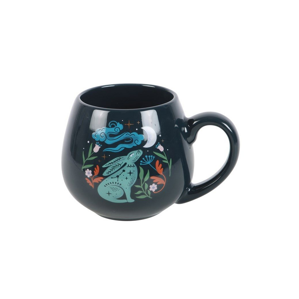 Midnight Hare Rounded Mug Mug