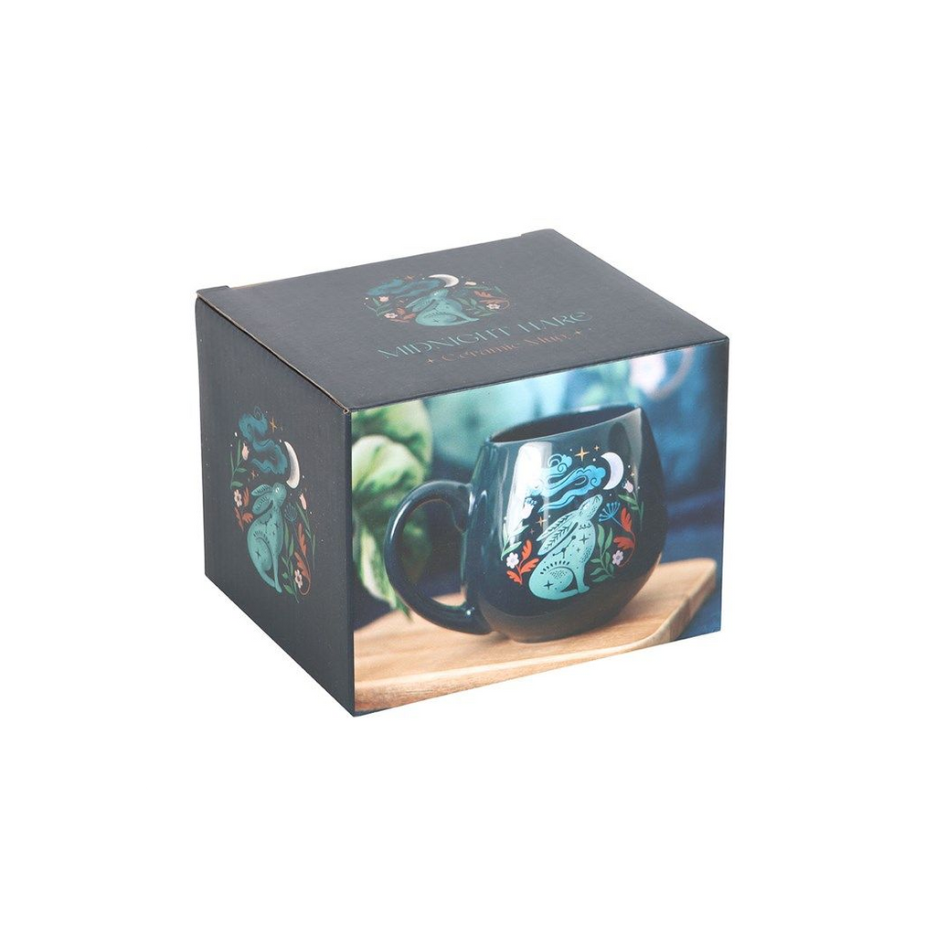 Midnight Hare Rounded Mug Mug