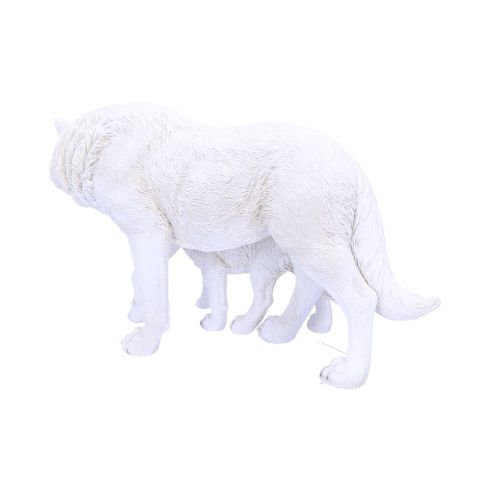 Winter Offspring Mother and Wolf Pup Ornament Ornament
