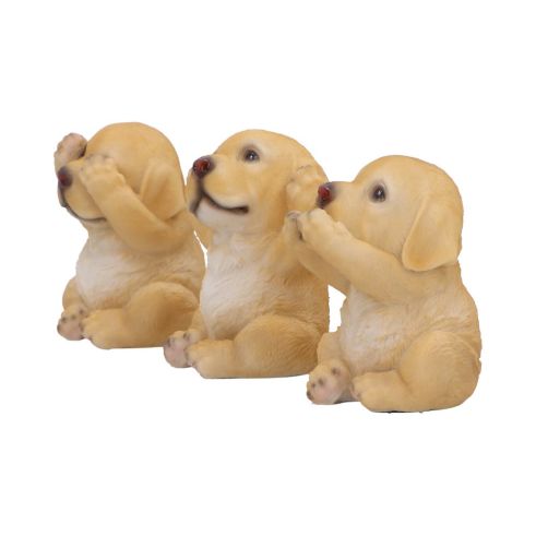 Three Wise Golden Labradors Figurines (Set of 3) Ornament