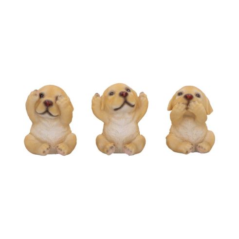Three Wise Golden Labradors Figurines (Set of 3) Ornament